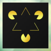 黄金の星の幻想の窓が離れない ウィンドウサイン (シート3)