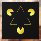 黄金の星の幻想の窓が離れない ウィンドウサイン (シート2)