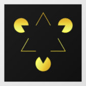 黄金の星の幻想の窓が離れない ウィンドウサイン (シート)