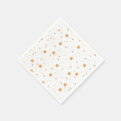 黄金の星の模様 スタンダードカクテルナプキン (角)