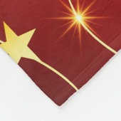 黄金の星シームレスパターン フリースブランケット (角)