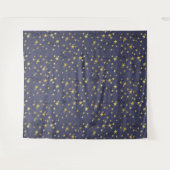 黄金の星（青または緑または赤） タペストリー (正面(横))