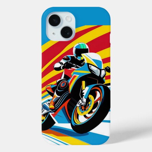🏍️ 黄金の時間の映画的なバイクの旅 Case-Mate iPhoneケース (裏面)
