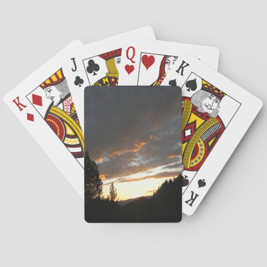 黄金の曇りの夕日…...トランプ トランプ (裏面)