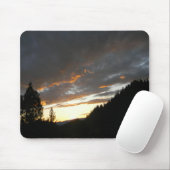 黄金の曇りの夕日… マウスパッド (マウス)