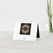 黄金の曼荼羅 サンキューカード (裏面)