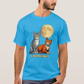 黄金の月と猫 Tシャツ (正面)