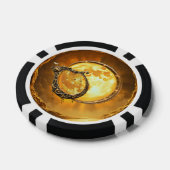 黄金の月の天のハープ ポーカーチップ (シングル)
