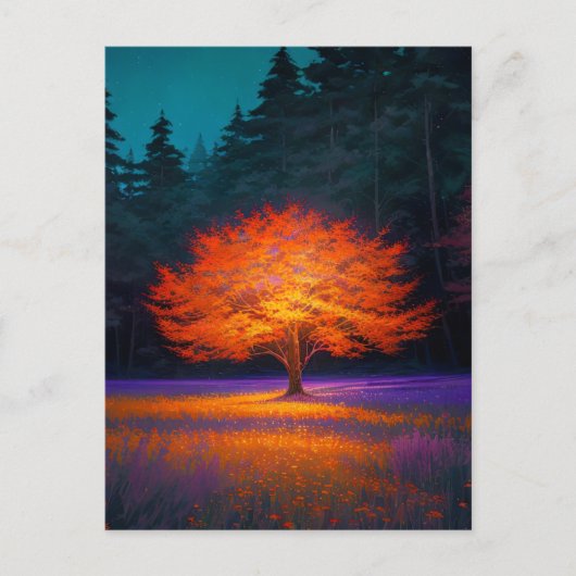 黄金の木の超越的な輝き ポストカード (正面)
