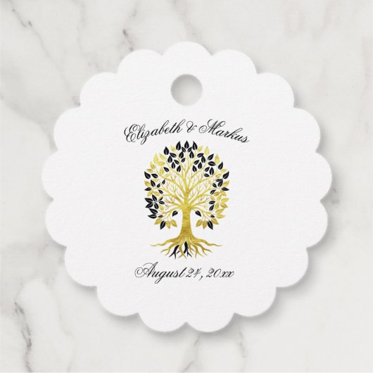 黄金の木は永遠に洗練さ結婚れた フェイバータグ (裏面)