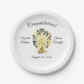 黄金の木は永遠に洗練さ結婚れた ペーパープレート (正面)