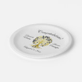 黄金の木は永遠に洗練さ結婚れた ペーパープレート (アングル)