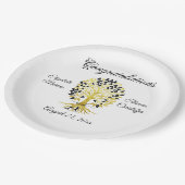 黄金の木は永遠に洗練さ結婚れた ペーパープレート (アングル)