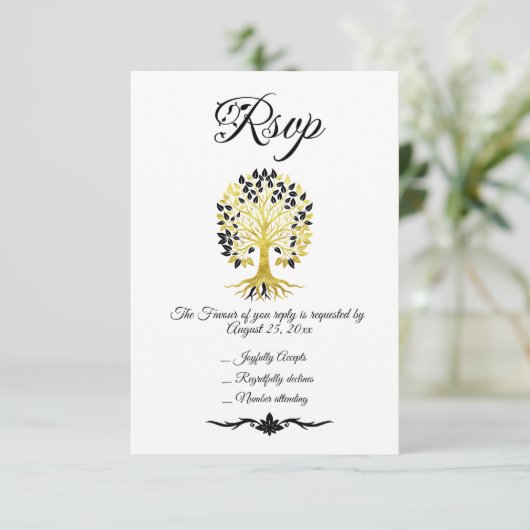 黄金の木は永遠に洗練さ結婚れた 出欠カード (スタンド正面)