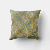 黄金の木地色に反射 クッション (裏面)