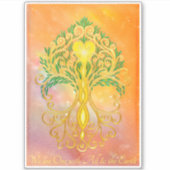 黄金の木我々は1オレンジ黄色 シール (正面)