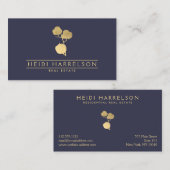 黄金の木綿工場オンダスキーブルー 名刺 (正面/裏面)