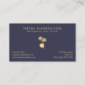 黄金の木綿工場オンダスキーブルー 名刺 (裏面)