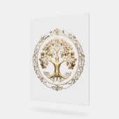 黄金の木 アクリルサイン (傾斜)