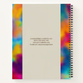 黄金の木 – カラフル葉 ノートブック (裏面)