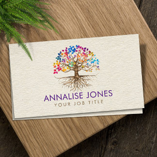 黄金の木 – ヤグドラシルカラフル葉 名刺