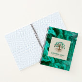 黄金の木 – ヤグドラシル – マラカイト葉 ノートブック (内部)