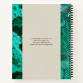 黄金の木 – ヤグドラシル – マラカイト葉 ノートブック (裏面)