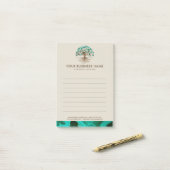 黄金の木 – ヤグドラシル – マラカイト葉 ポストイット (デスク上)