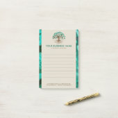 黄金の木 – ヤグドラシル – マラカイト葉 ポストイット (デスク上)