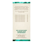 黄金の木 – ヤグドラシル – マラカイト葉 ラックカード (裏面)