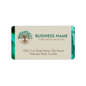 黄金の木 – ヤグドラシル – マラカイト葉 ラベル (正面)