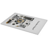 『黄金の未来的デザイン』 カッティングボード (角)