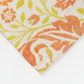 黄金の枝の模様（ウィリアム・モリス著） フリースブランケット (角)