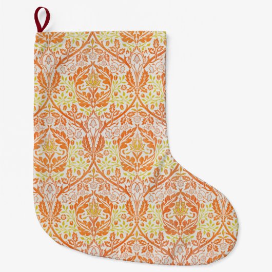 黄金の枝の模様(ウィリアム・モリス著) ラージクリスマスストッキング (正面)