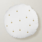 黄金の枠と星の1枚 ラウンドクッション (裏面)
