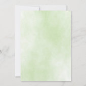 黄金の枠と花 招待状 (裏面)