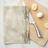 黄金の柱 キッチンタオル (四つ折り)