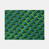 黄金の格子の下のエメラルドのような緑？ ドアマット (正面)