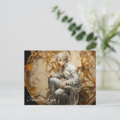 黄金の森の中の絵画人 ポストカード (スタンド正面)