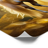 黄金の森の中の魅惑の馬 ポスター (角)