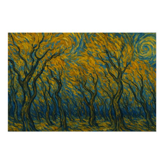 黄金の森の嵐 ポスター (正面)