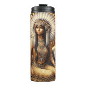 黄金の森の精神、女性と狼。 タンブラー (正面)