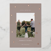 黄金の森 |クリスマスエレガントの写真 箔シーズンカード (正面)