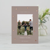 黄金の森 |クリスマスエレガントの写真 箔シーズンカード (立ち正面)