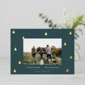 黄金の森 |クリスマスエレガントの写真 箔シーズンカード (立ち正面)