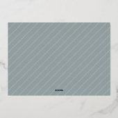 黄金の森 |クリスマスエレガントの写真 箔シーズンカード (裏面)