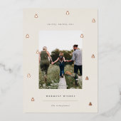 黄金の森 |クリスマスエレガントの写真 箔シーズンカード (正面)