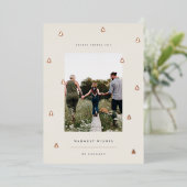 黄金の森 |クリスマスエレガントの写真 箔シーズンカード (立ち正面)