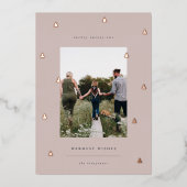 黄金の森 |クリスマスエレガントの写真 箔シーズンカード (正面)