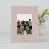 黄金の森 |クリスマスエレガントの写真 箔シーズンカード (立ち正面)